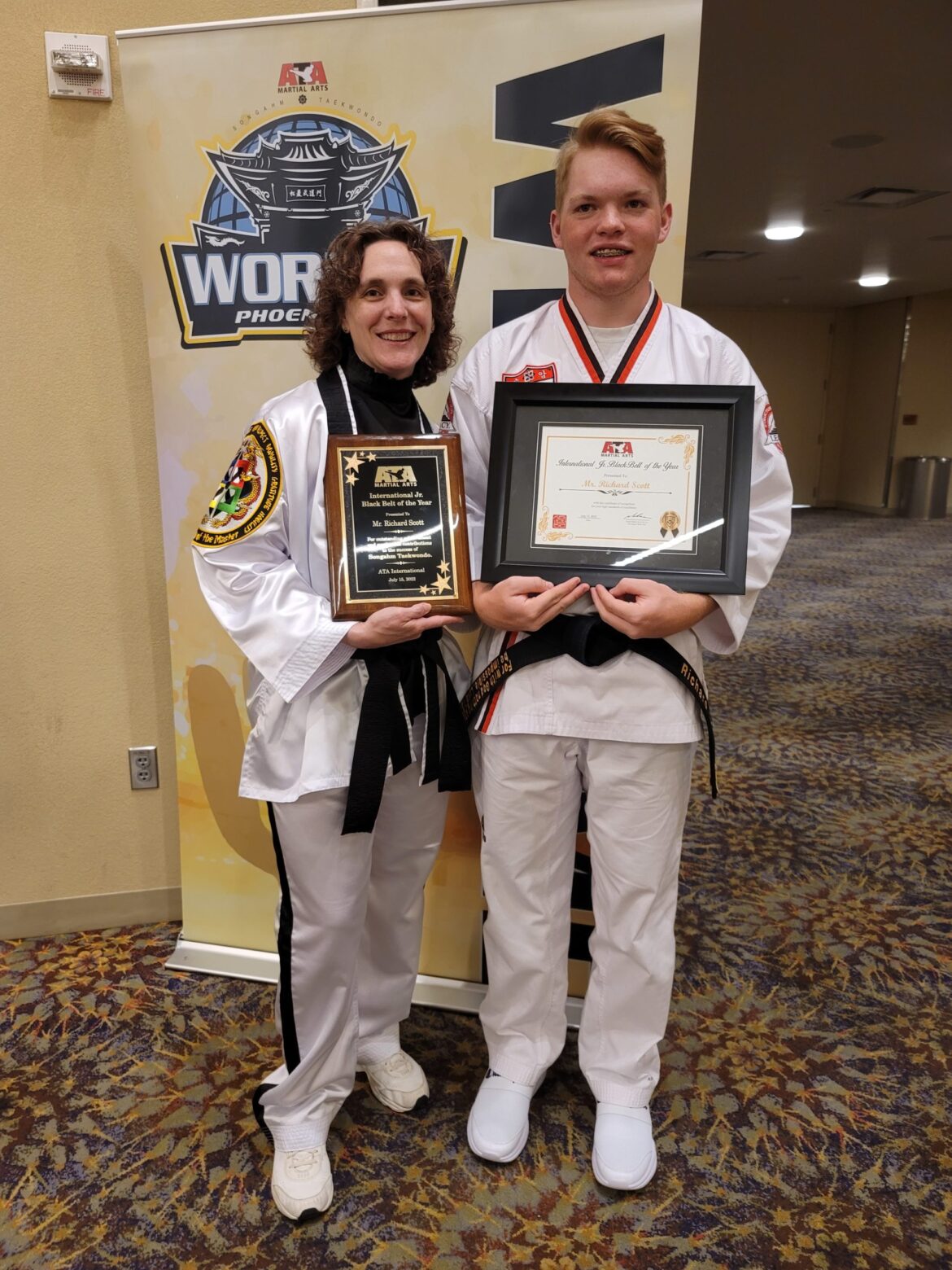 Pilsung ATA Martial Arts student wins International Junior Black Belt of the Year award