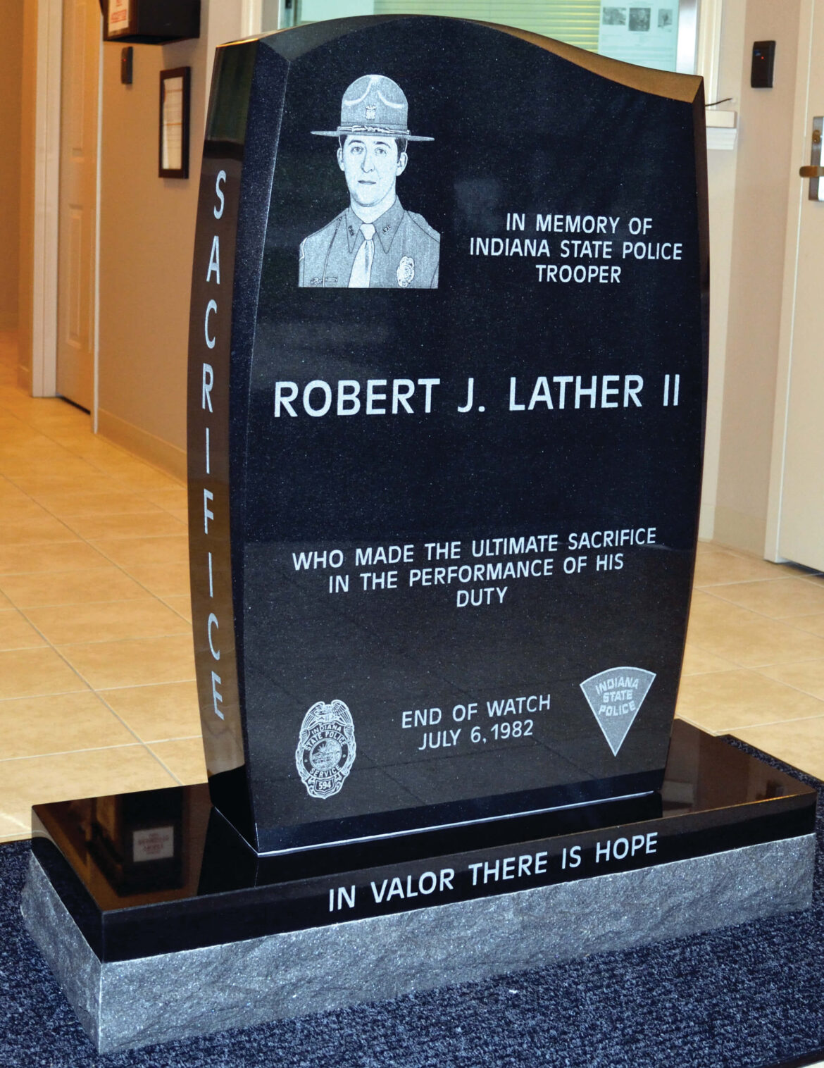 Monumental day: Fallen trooper memorialized, widow later became first APD director