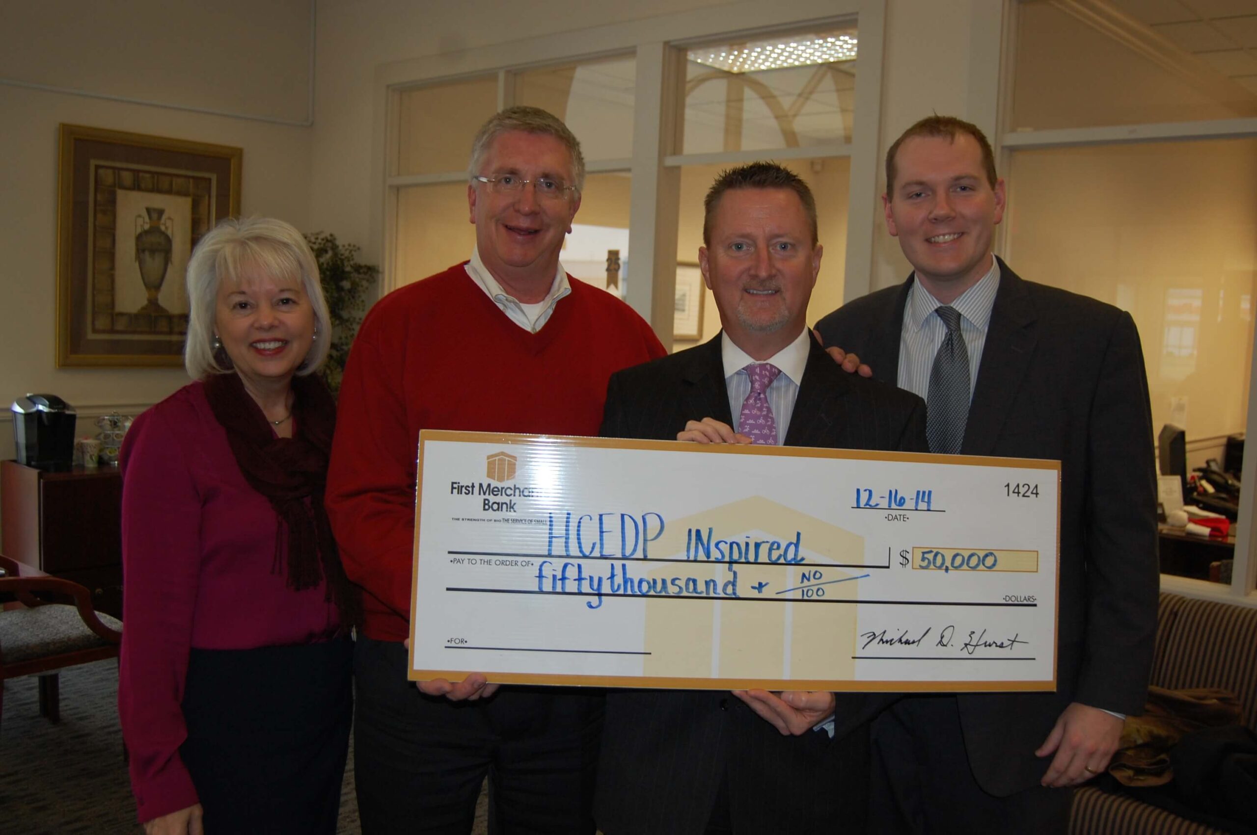 HCEDP receives $50,000 from First Merchants
