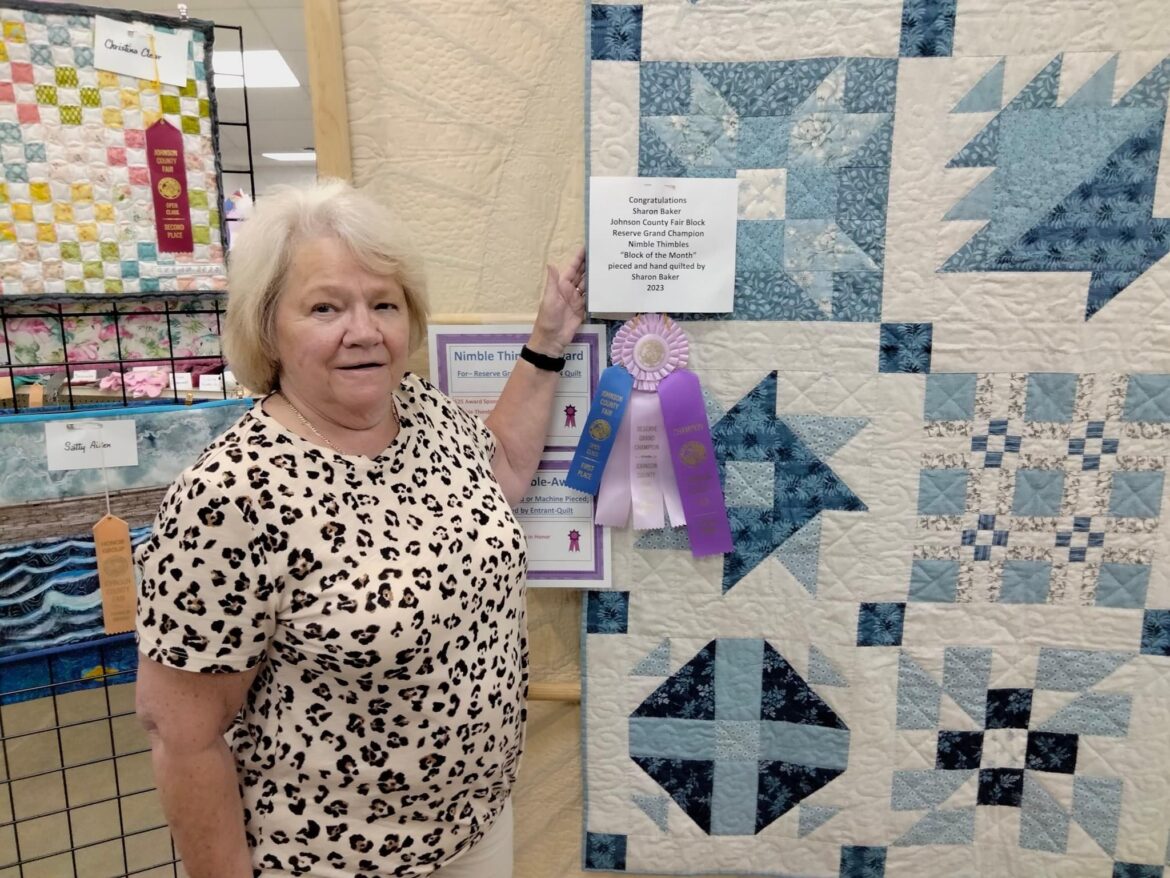 Franklin great-grandmother awarded three ribbons for hand quilted and pieced quilt