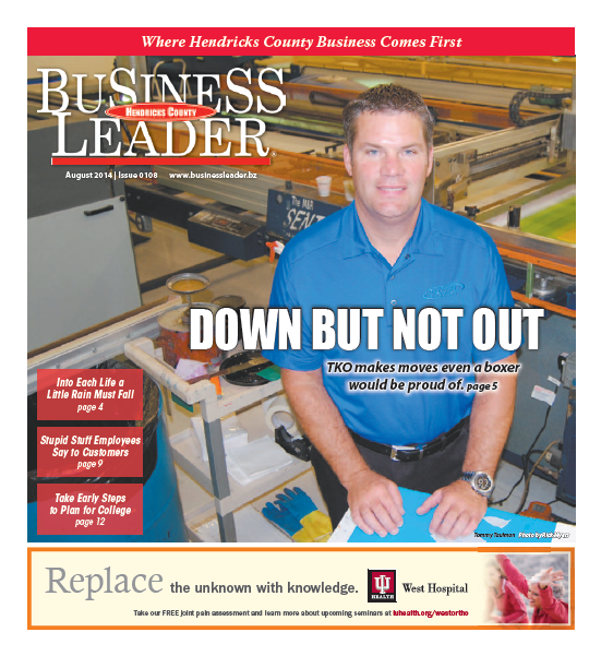 Hendricks County Business Leader Aug. 2014 Cover