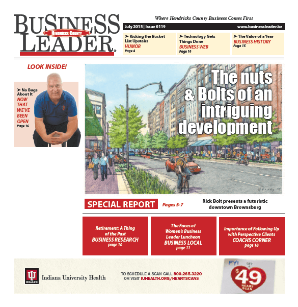 Hendricks County Business Leader July 2015 Cover