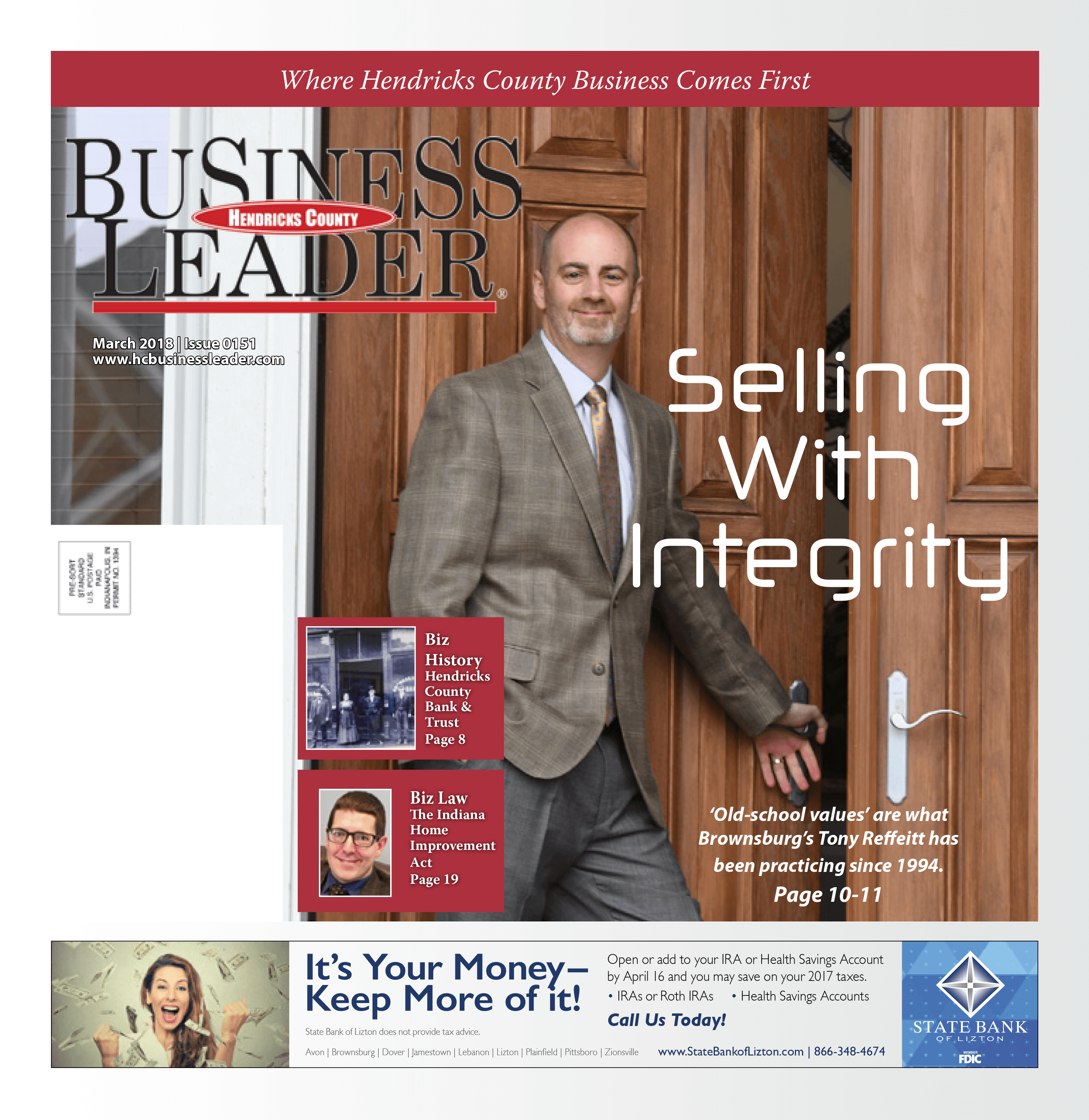 Hendricks County Business Leader – March 2018