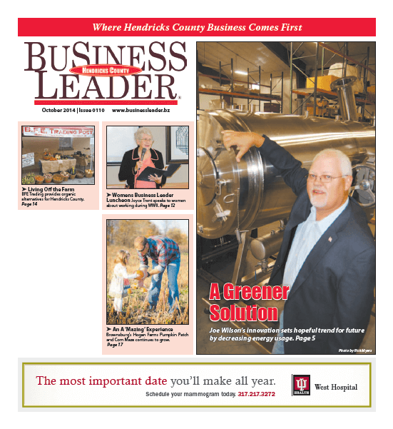 Hendricks County Business Leader Oct. 2014 Cover