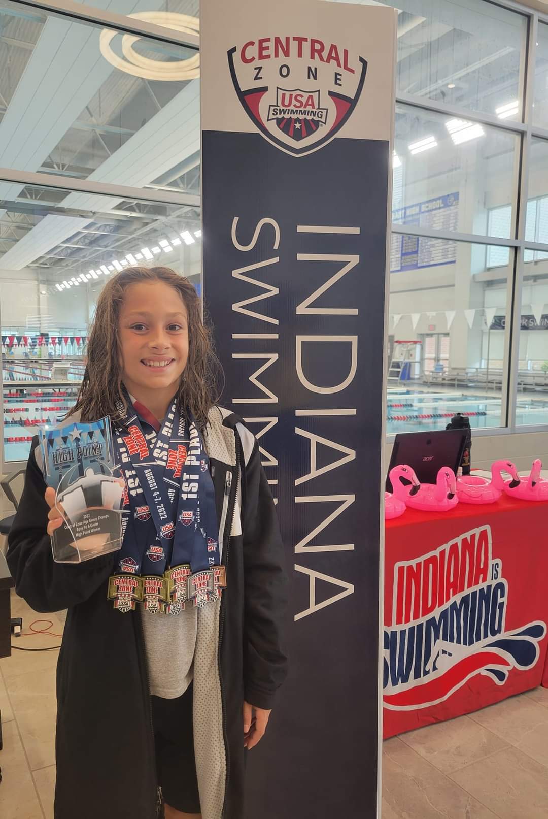Young swimmer makes his mark for Flashes Aquatics