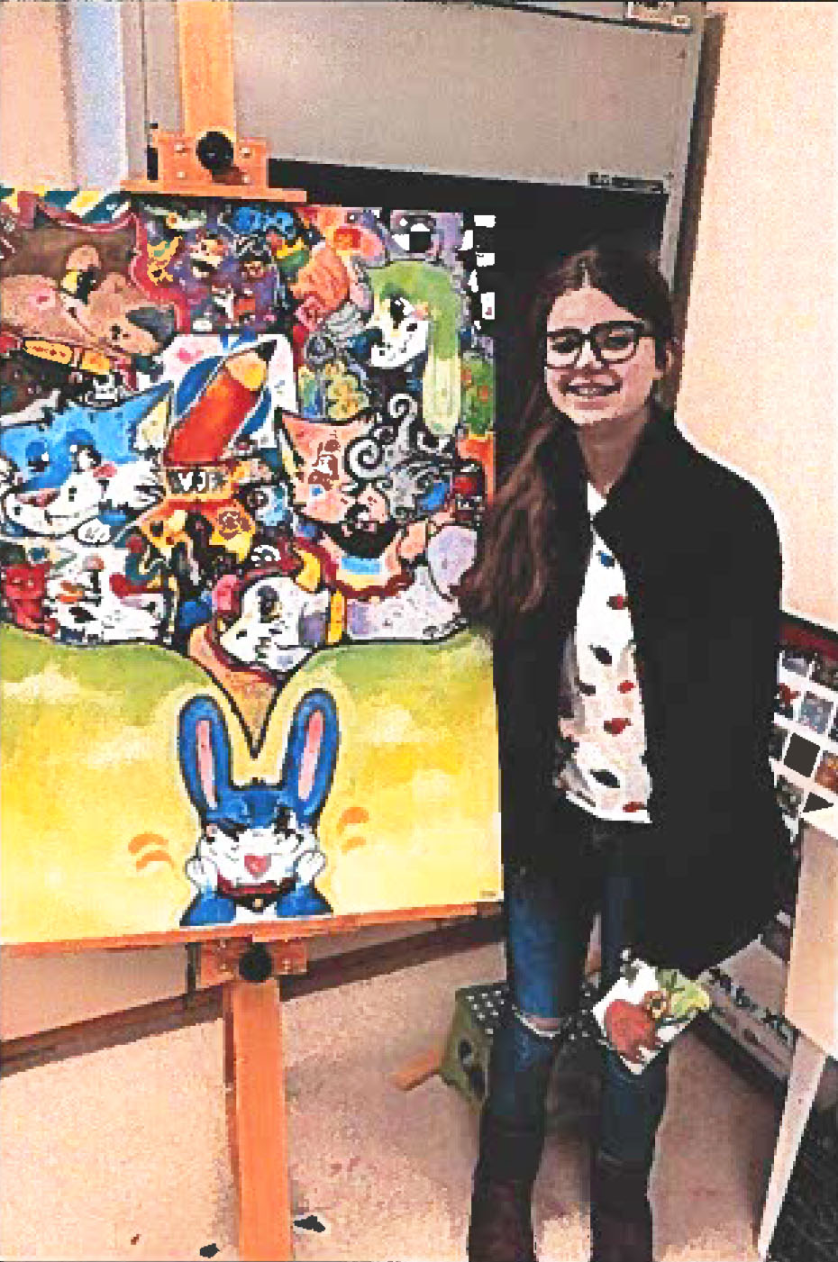 Franklin Township student places first in art contest