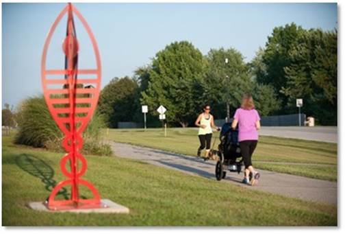 Greenwood installs new art sculptures on Polk Hill Trail